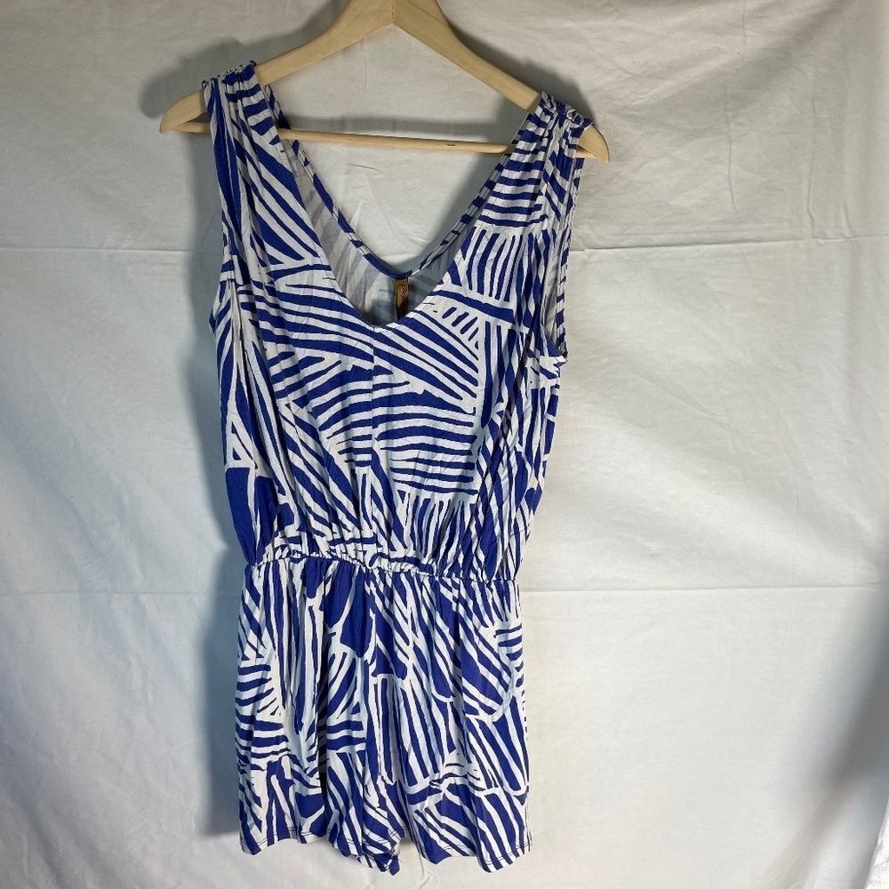 Rachel Pally Zebra Striped Jersey‎ Knit Romper Sz S